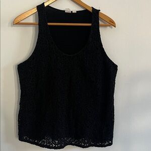 GAP Black Lace Tank Top